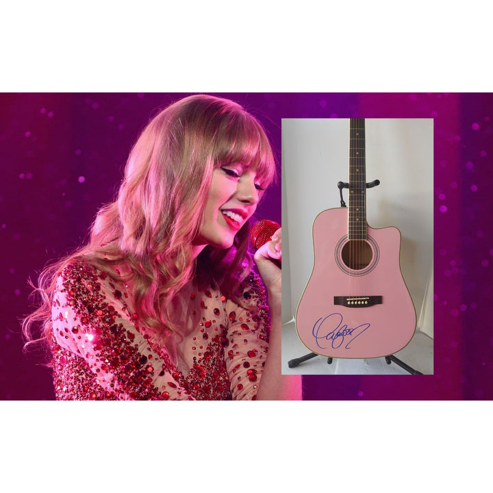 Taylor Swift full size acoustic guitar signed with proof