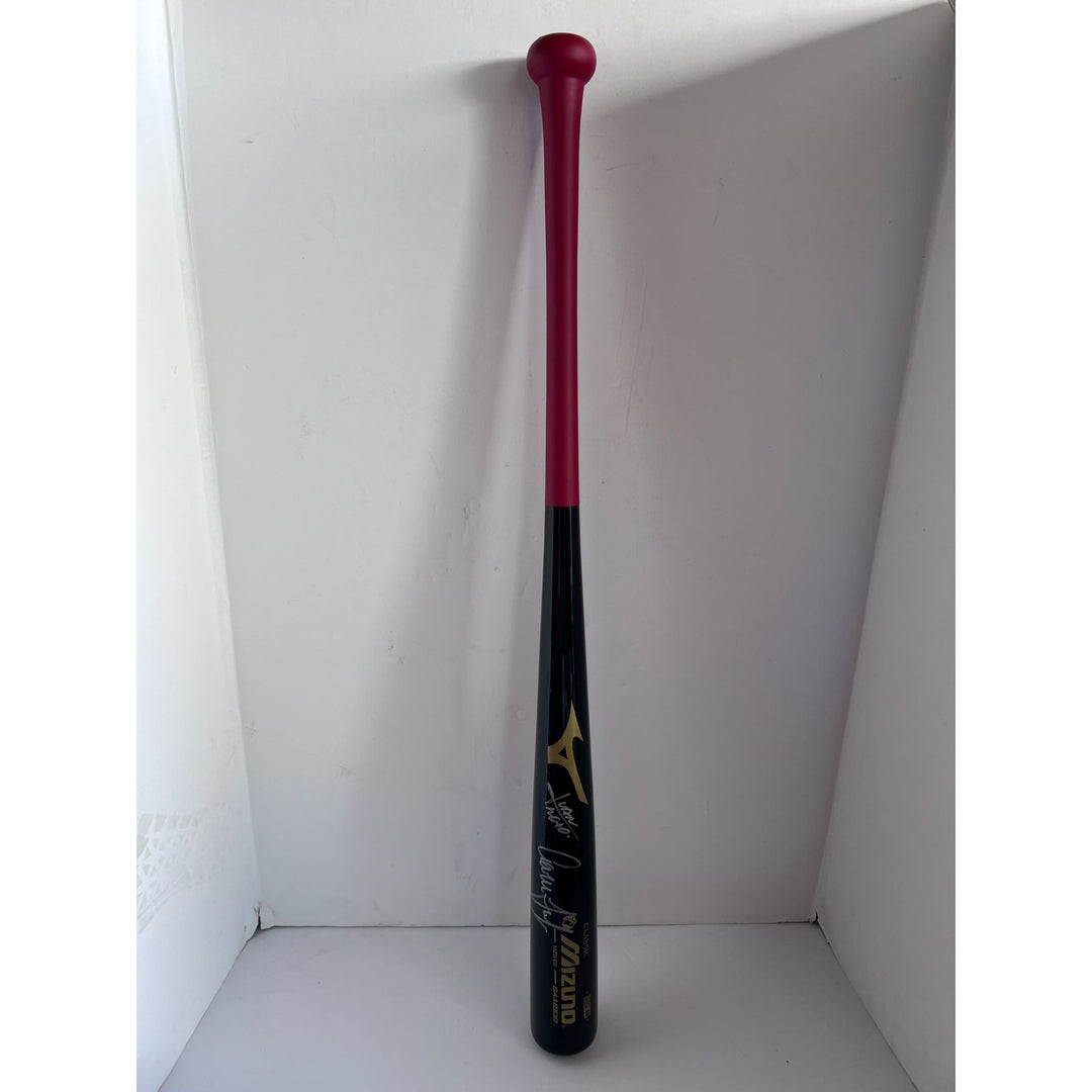 New York Yankees Aaron Judge Juan Soto Mizuno MLB game medal bat signed with proof