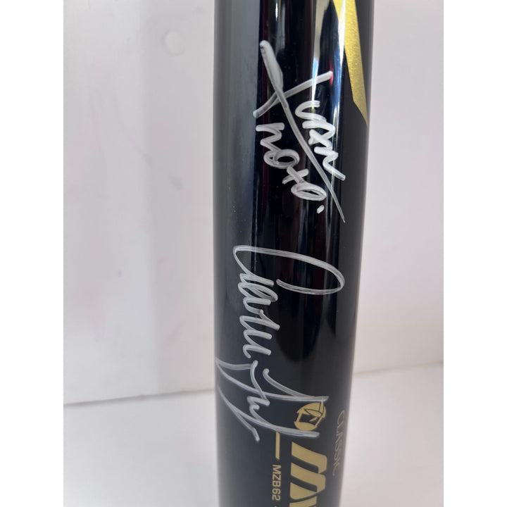 New York Yankees Aaron Judge Juan Soto Mizuno MLB game medal bat signed with proof