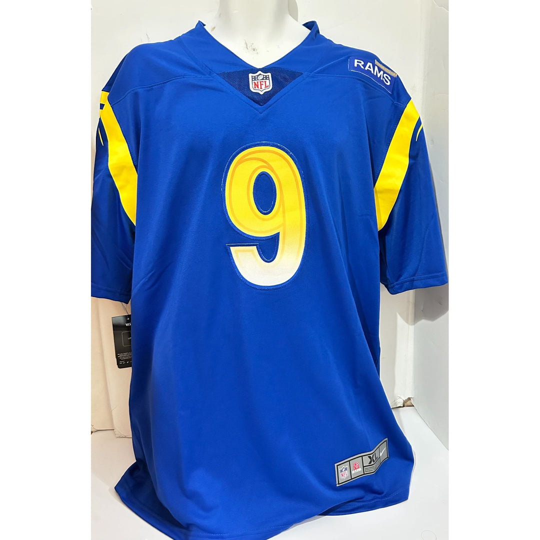 Mathew Stafford Los Angeles Rams Nike size xl NFL game model jersey signed with proof