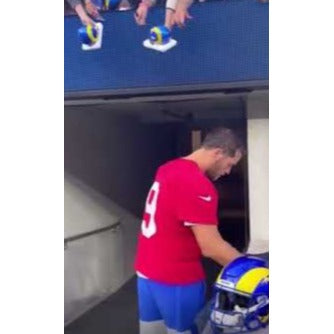 Mathew Stafford Los Angeles Rams Nike size xl NFL game model jersey signed with proof