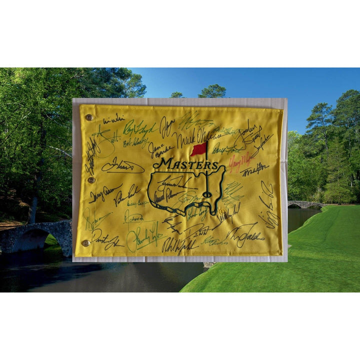 Masters Champions 30 plus Tiger Woods Scottie Scheffler  Arnold Palmer Jack Nicklaus signed with proof $8,995