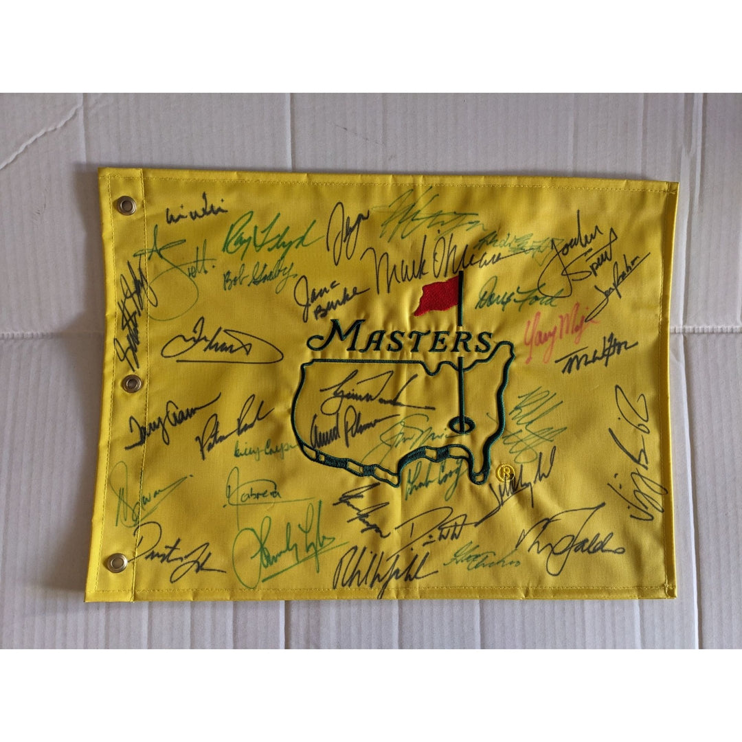 Masters Champions 30 plus Tiger Woods Scottie Scheffler  Arnold Palmer Jack Nicklaus signed with proof $8,995