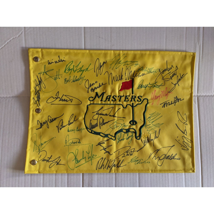Masters Champions 30 plus Tiger Woods Scottie Scheffler  Arnold Palmer Jack Nicklaus signed with proof $8,995