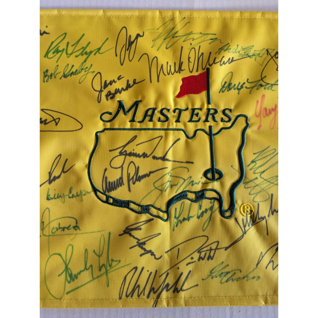 Masters Champions 30 plus Tiger Woods Scottie Scheffler  Arnold Palmer Jack Nicklaus signed with proof $8,995