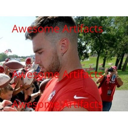 Travis Kelce, Kansas City, Chief's, Super Bowl, Champions, signed, 5x7 photo, with proof