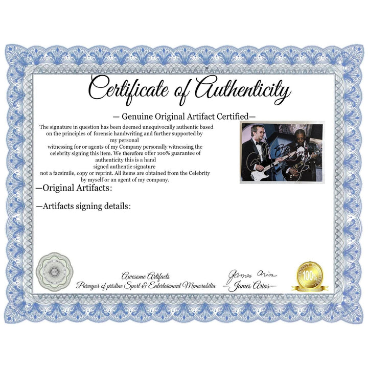 B.B King and Eric Clapton 5x7 photo signed with proof