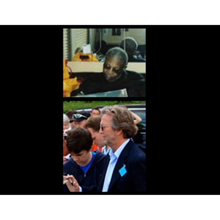 B.B King and Eric Clapton 5x7 photo signed with proof
