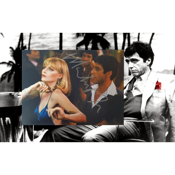 Michelle Pfeiffer, "Elvira Hancock", Scarface, 5x7 photo, signed with proof Awesome Artifacts