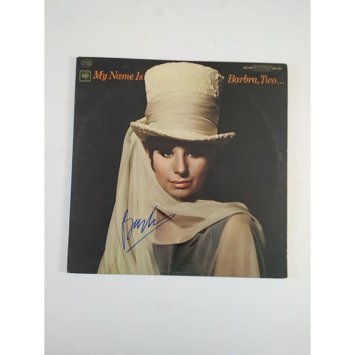 Barbra Streisand "My name is Barbara Two" original LP signed with proof