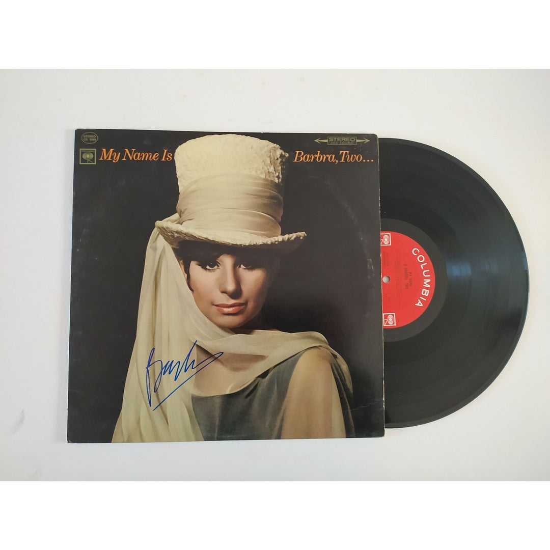 Barbra Streisand "My name is Barbara Two" original LP signed with proof