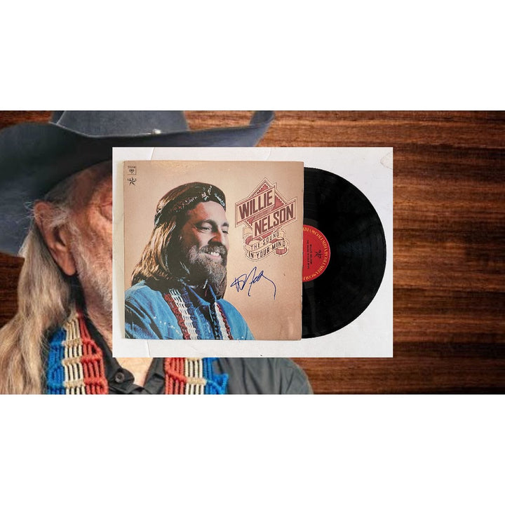 Willie Nelson The Sound in your mind original LP signed with proof