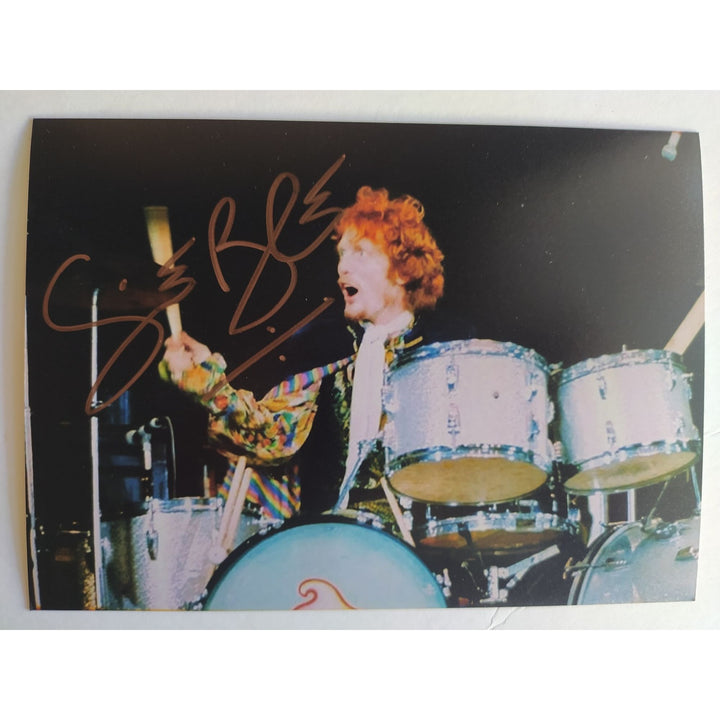 Ginger Baker legendary cream drummer 5x7 photo signed with proof