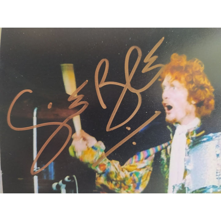 Ginger Baker legendary cream drummer 5x7 photo signed with proof