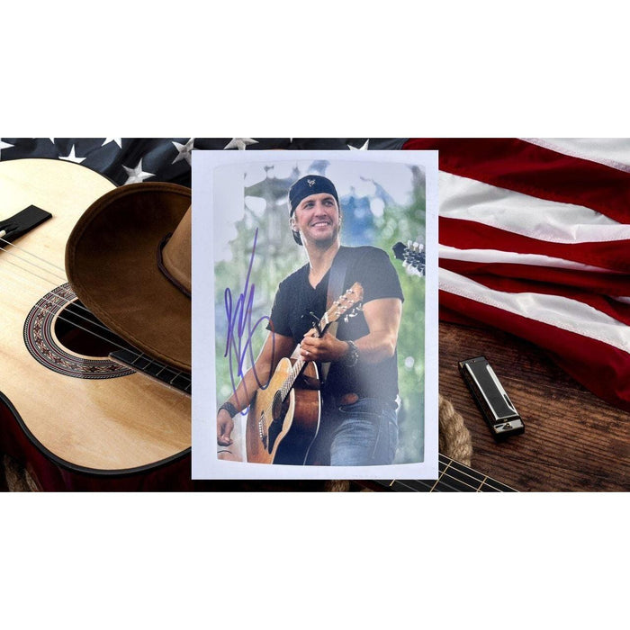Luke Bryan Country Music Legend 5x7 Photo signed with proof