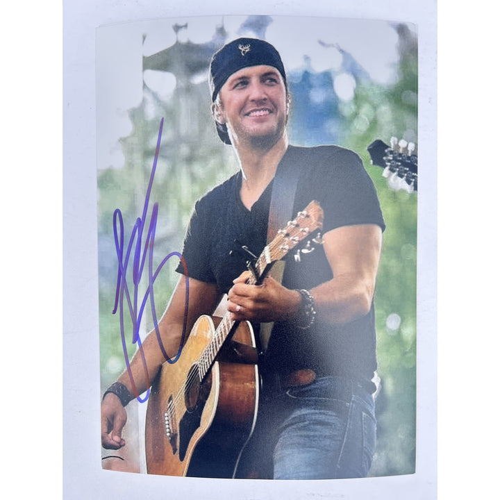 Luke Bryan Country Music Legend 5x7 Photo signed with proof.