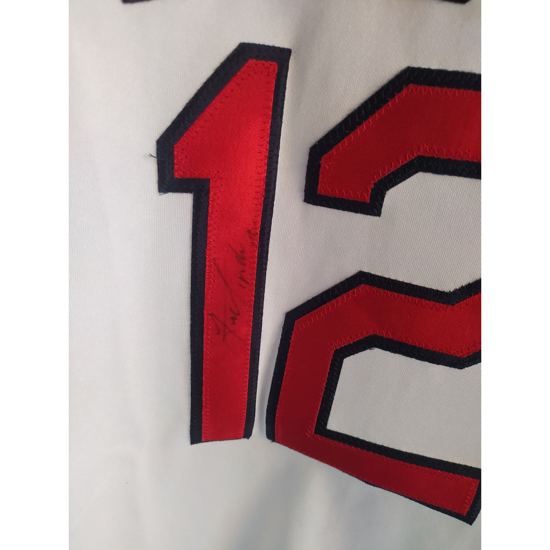 Francisco Lindor Cleveland Indians game model jersey signed with proof