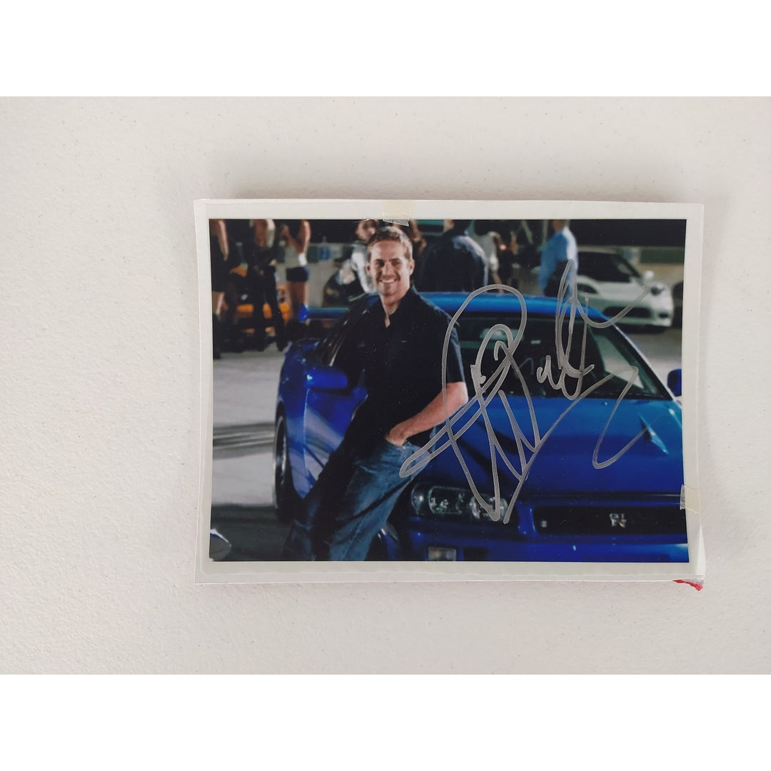 Paul Walker " Fast and the Furious",5x7 photo signed with proof - Awesome Artifacts