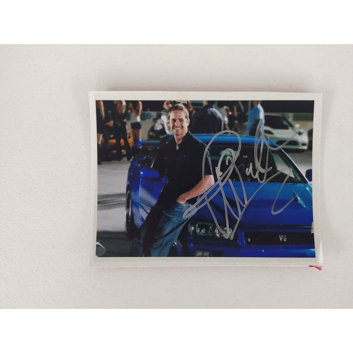 Paul Walker " Fast and the Furious",5x7 photo signed with proof - Awesome Artifacts