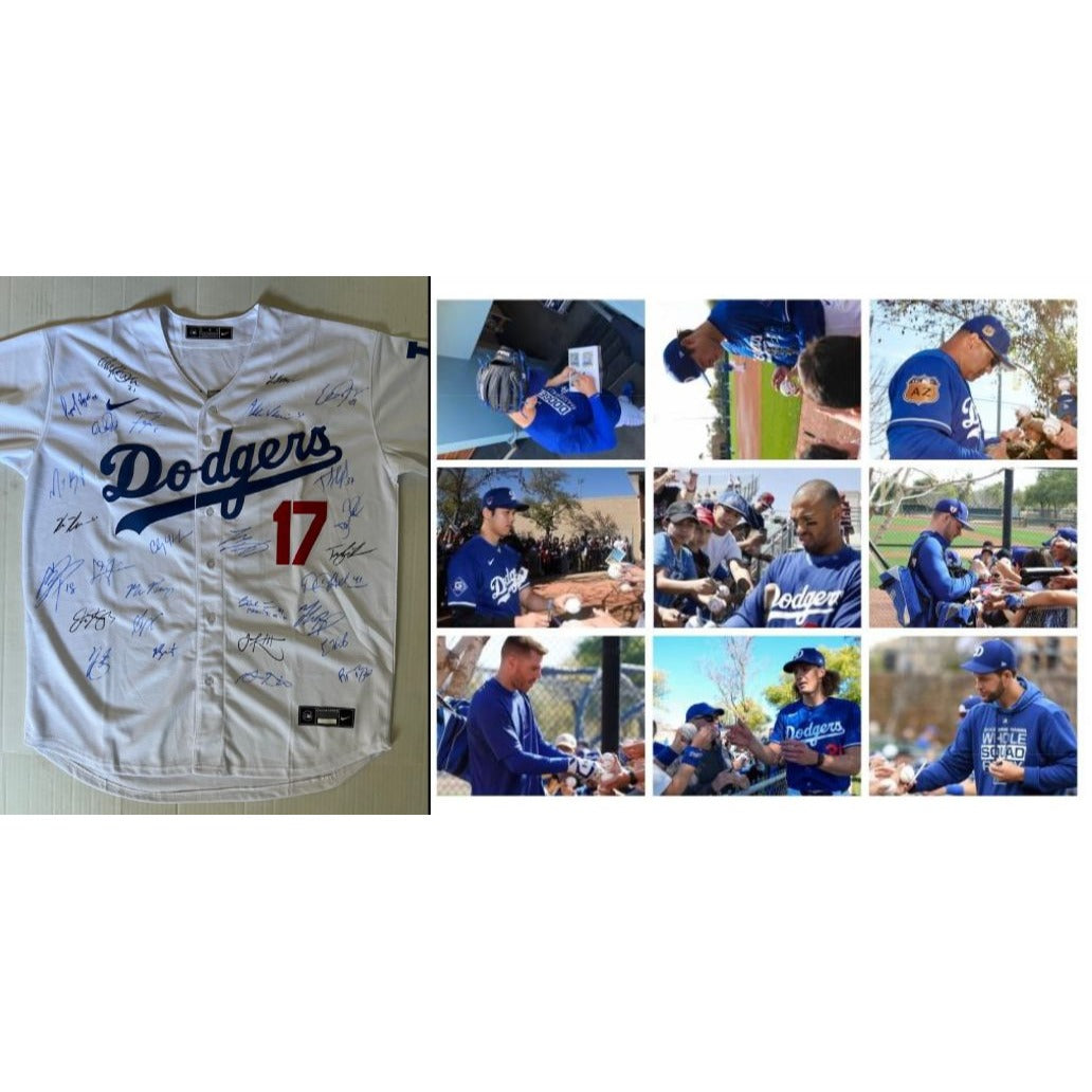 Shohei Ohtani Los Angeles Dodgers 2024 team signed jersey with proof