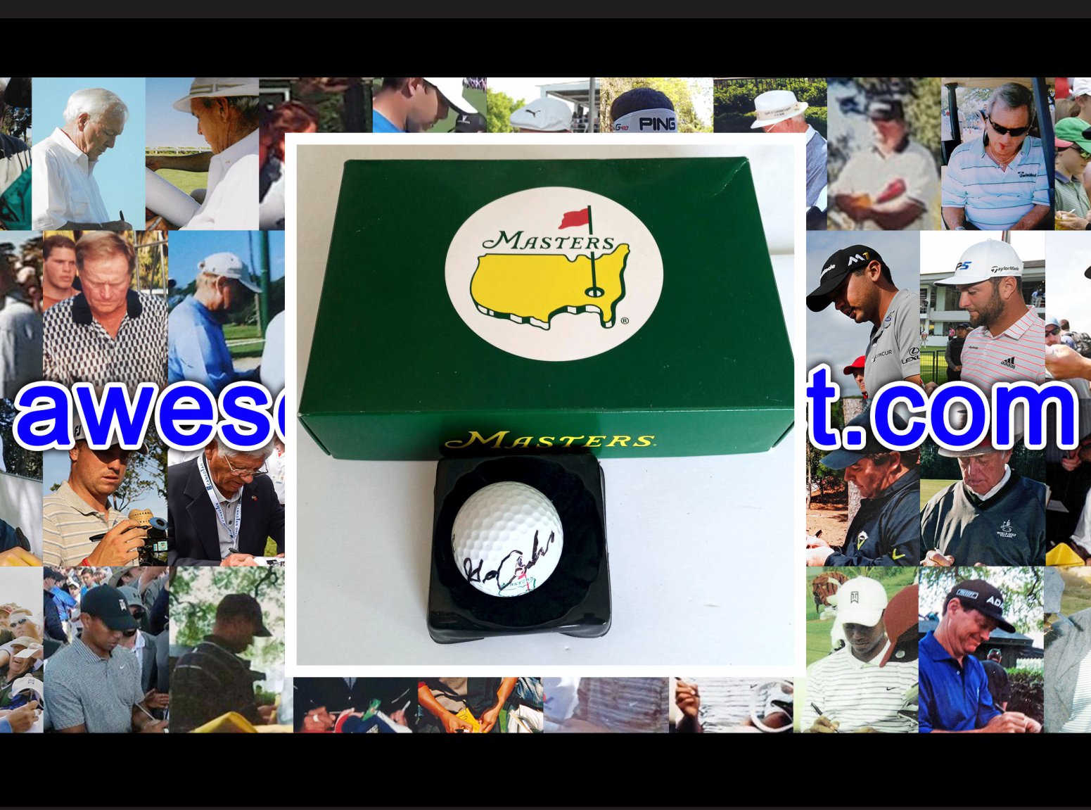 George Archer Masters champion golf ball signed