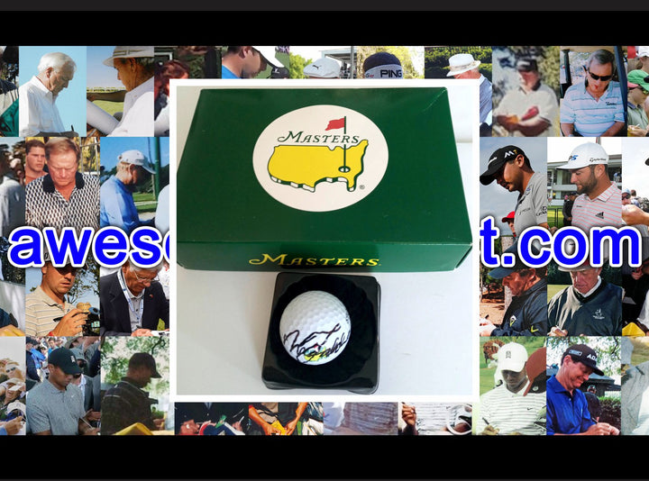 Gary Player Masters golf ball signed with proof