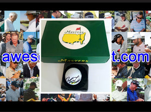Gary Player Masters golf ball signed with proof