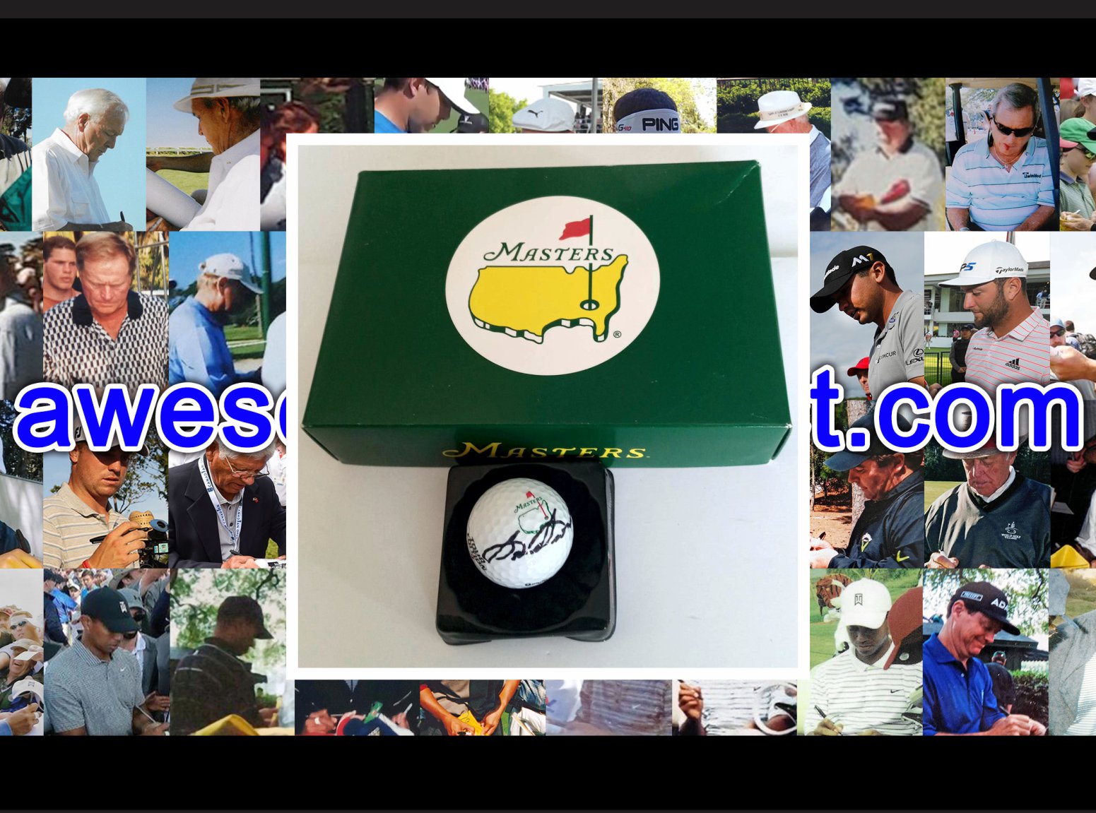 Sam Snead Master signed golf ball with proof