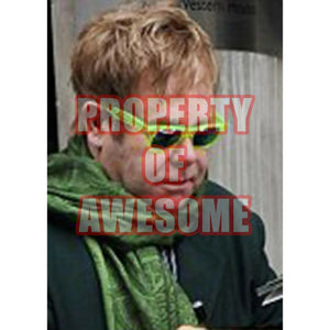 Elton John museum quality framed microphone signed with proof (unframed)