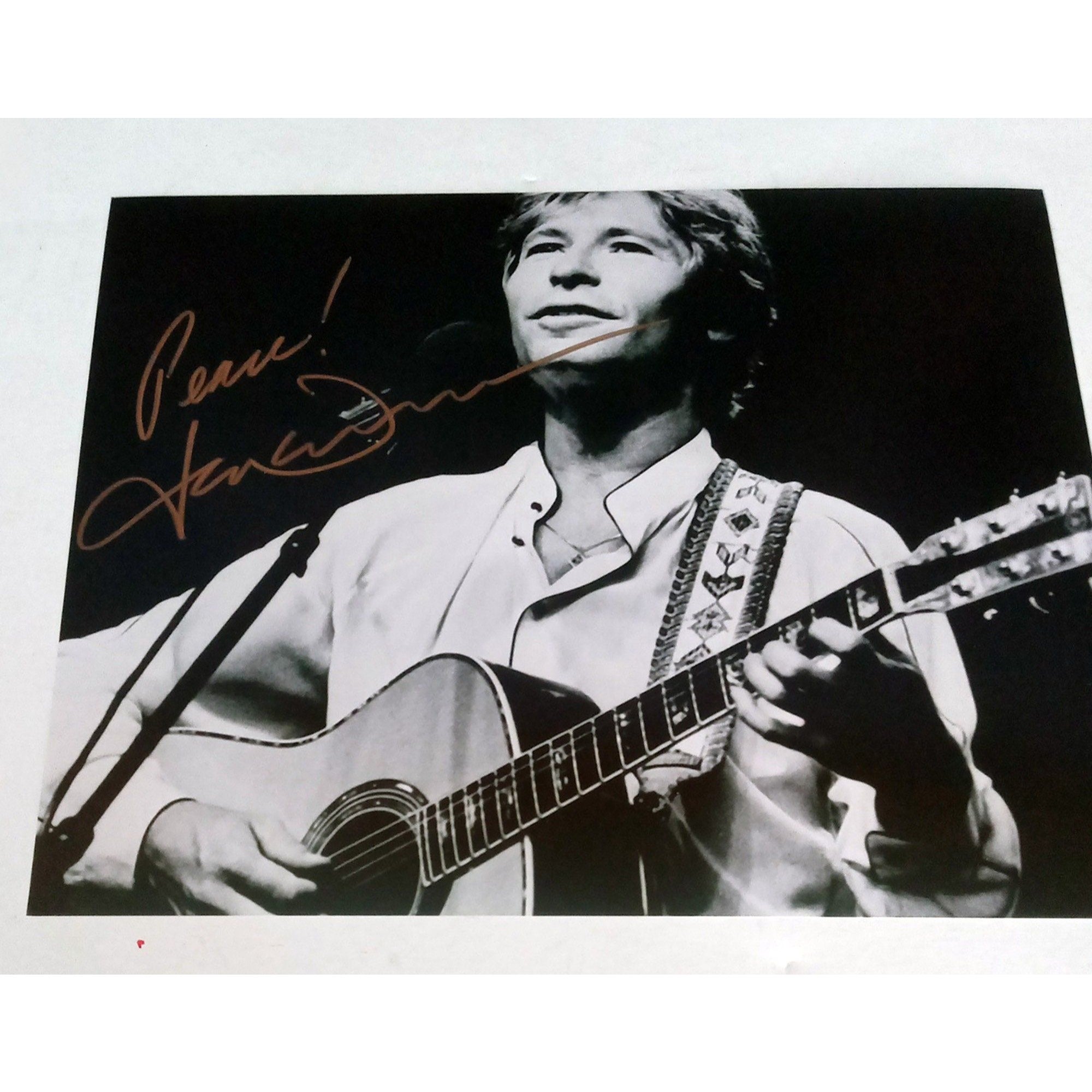 John Denver 8x10 signed photo with proof