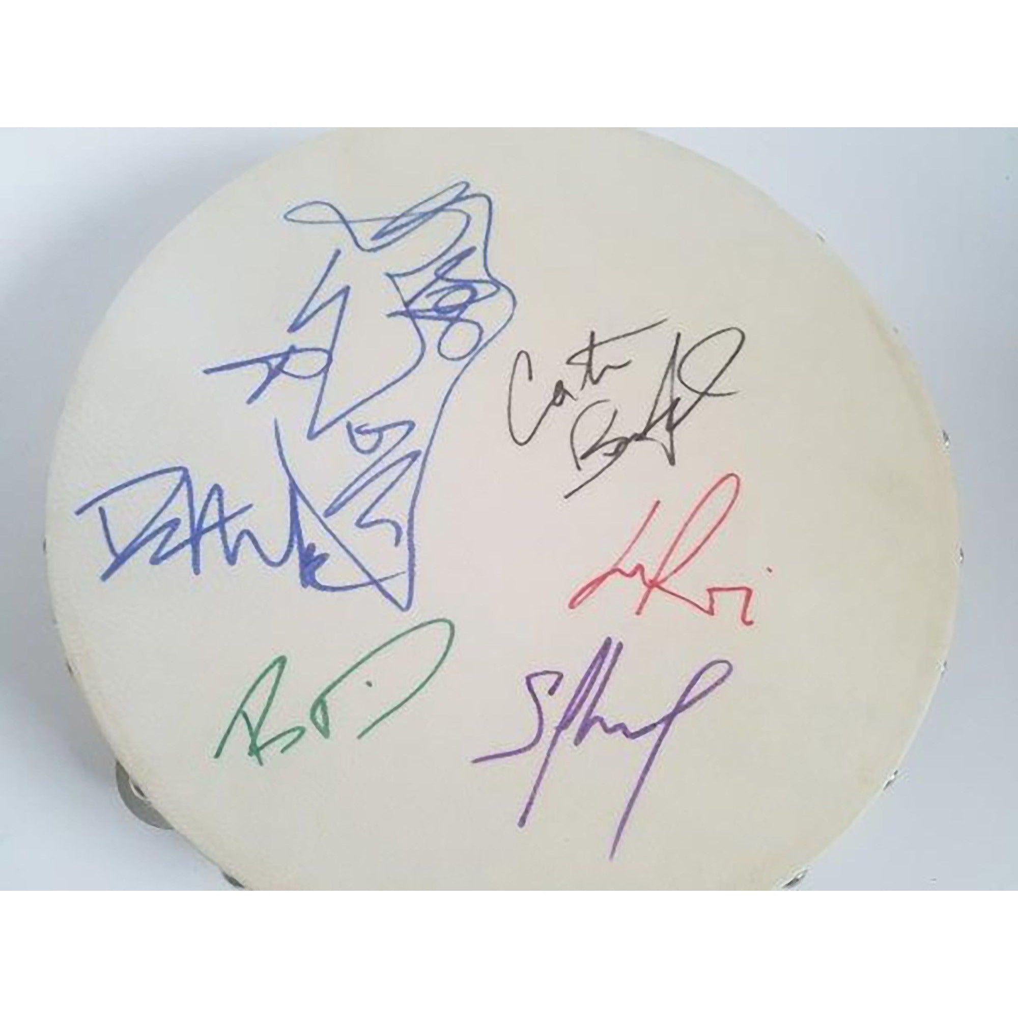 Dave Matthews Band 10"-inch tambourine signed with proof