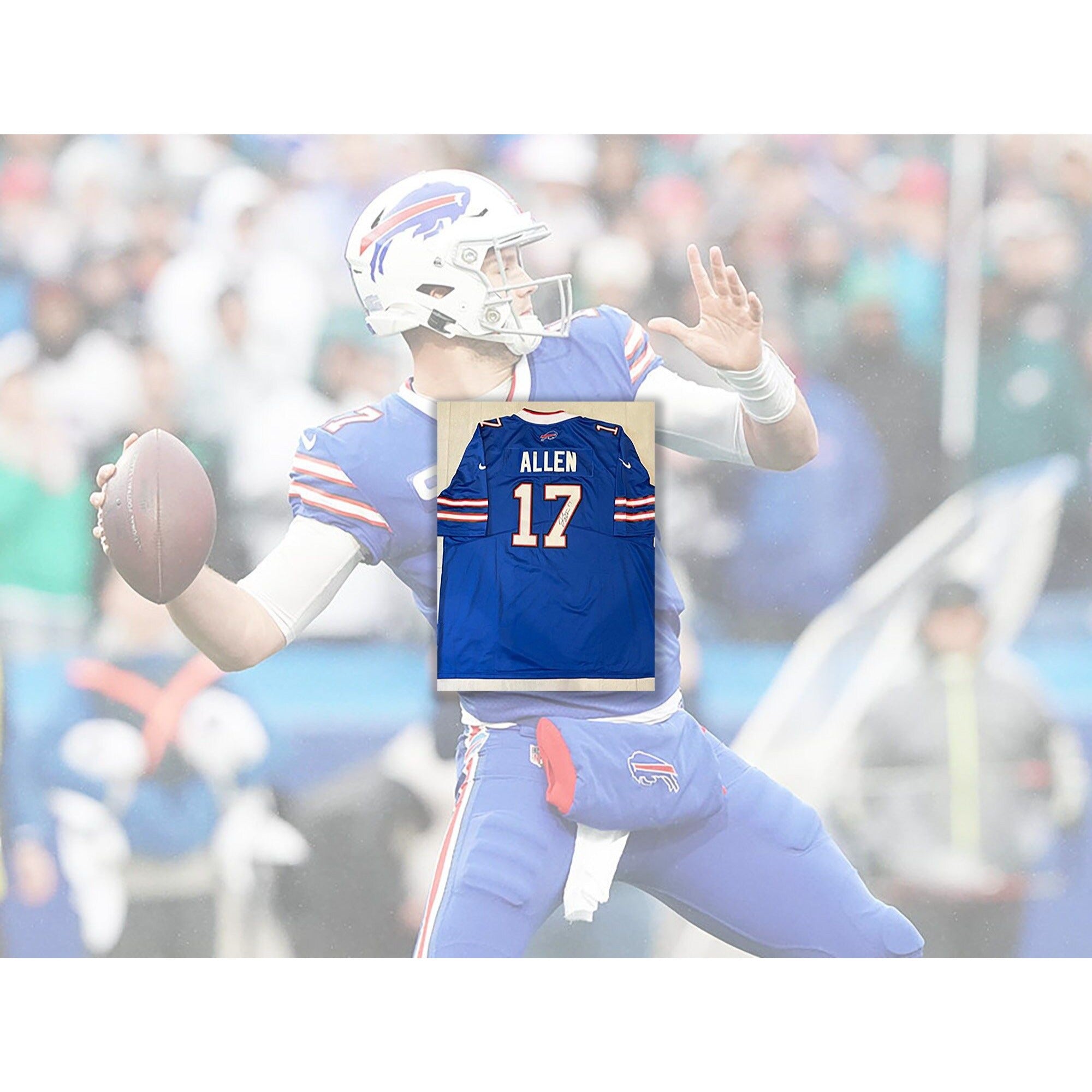Josh Allen jersey signed with proof