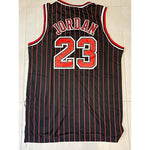 Load image into Gallery viewer, Michael Jordan black jersey signed with proof
