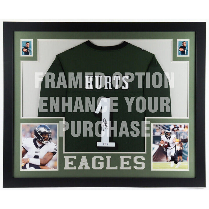 Jalen Hurts Philadelphia Eagles game model jersey signed with proof