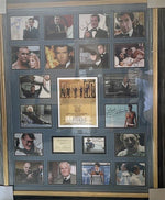 Load image into Gallery viewer, Sean Connery, Roger Moore, Daniel Craig, James Bond 007 cast signed  and framed with proof
