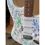 Load image into Gallery viewer, Paul McCartney George Michael Chris Cornell Amy Winehouse 32 music legends signed electric guitar with proof
