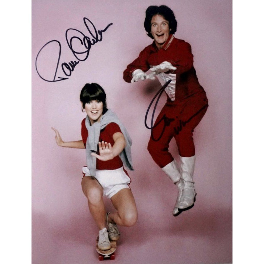 Mork & Mindy Robin Williams and Pam Dawber 8 x 10 photo signed with proof - Awesome Artifacts 