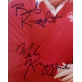 Coach K Mike Krzyzewski and Bobby Knight 8 x 10 signed photo with proof