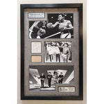 Load image into Gallery viewer, Muhammed Ali Paul McCartney John Lennon The Beatles framed 24x35 and signed with proof
