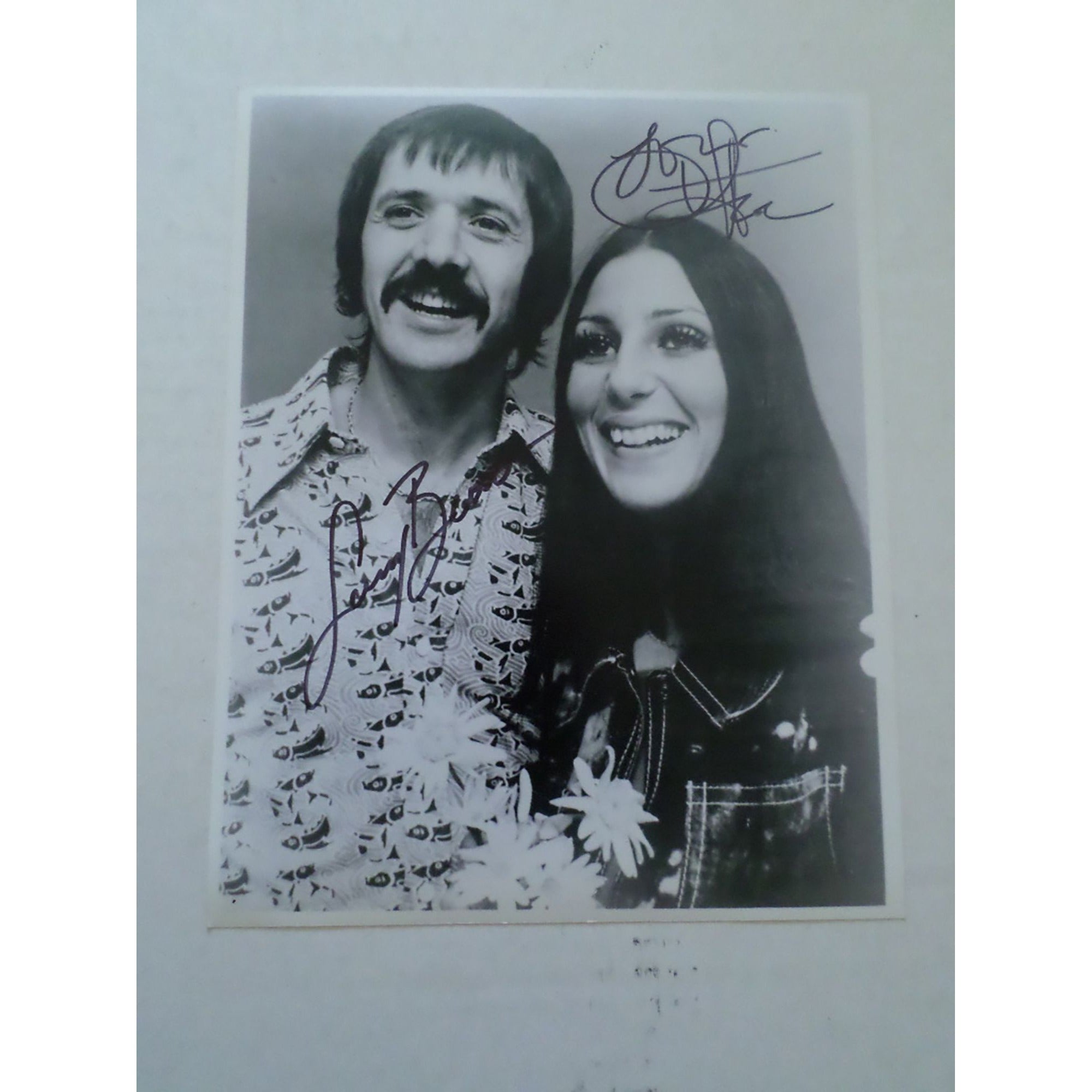 Sonny and Cher 8 x 10 signed photo - Awesome Artifacts 