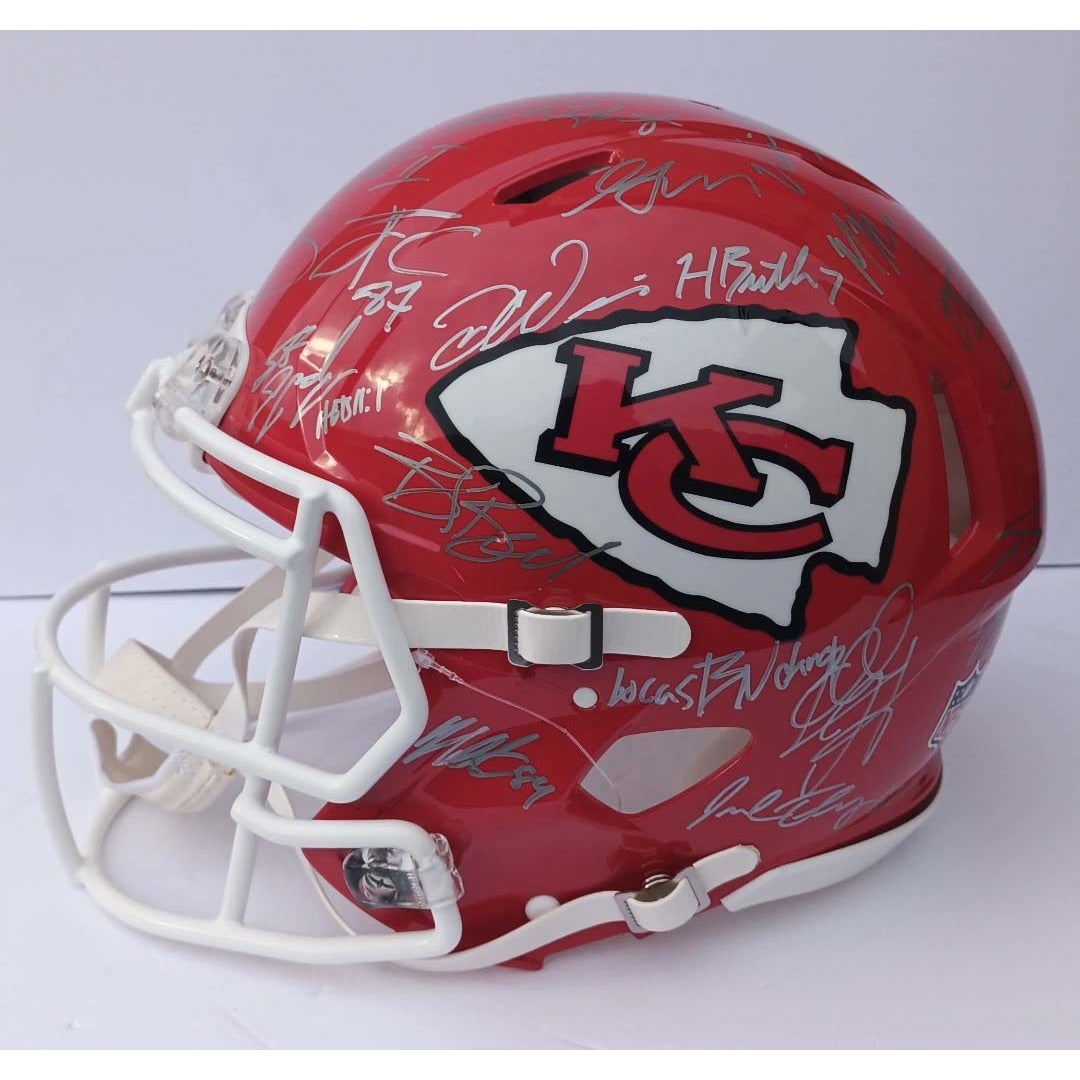 Kansas City Chiefs Patrick Mahomes Wilson Super Bowl 57 authentic game –  Awesome Artifacts