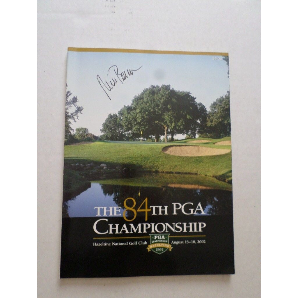 Rich beem PGA Championship 2002 program signed