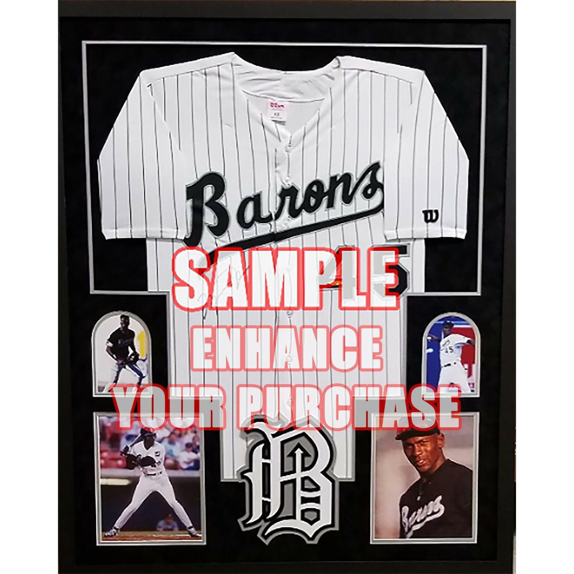 Atlanta Braves Greg Maddox, Chipper Jones, Hank Aaron all-time greats signed jersey with proof