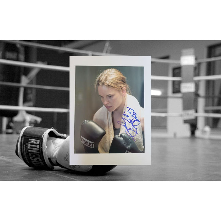 Hilary Swank Million Dollar Baby 8 x 10 photo signed