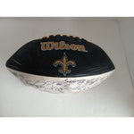 Load image into Gallery viewer, Drew Brees, Sean Payton, New Orleans Saints Super Bowl champs team signed football with proof
