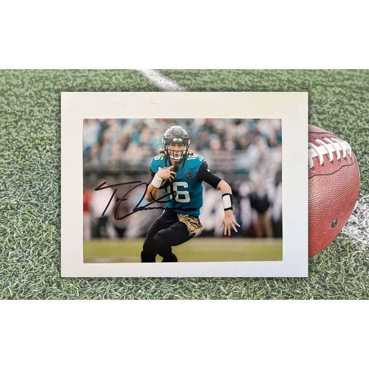 Trevor Lawrence Jacksonville Jaguars 5x7 photo signed with proof