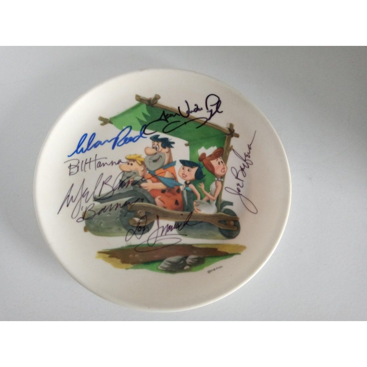 Bill Hanna and Joe Barbera signed Flintstones