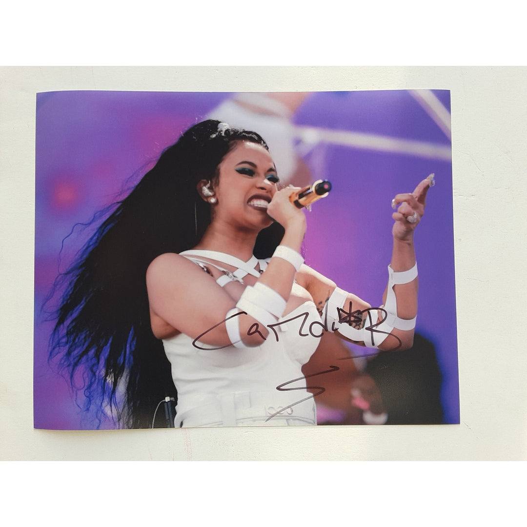 Cardi B Belcalis Almanzar 8 x 10 signed photo with proof