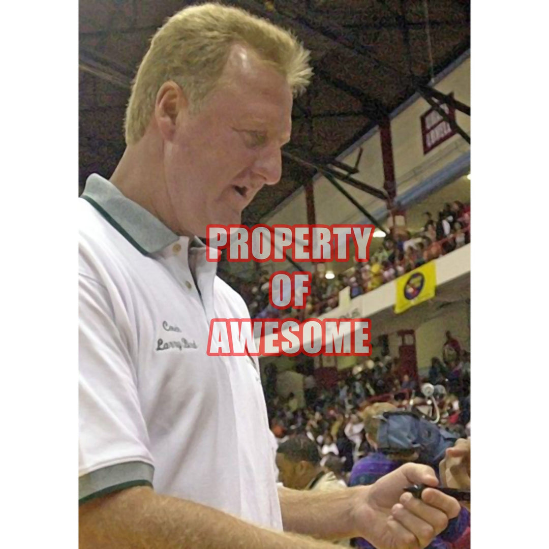 Larry Bird Boston Celtics 8 x 10 signed photo with proof - Awesome Artifacts 