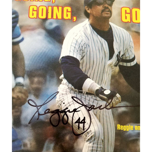 Reggie Jackson New York Yankees 1980 Sports Illustrated signed